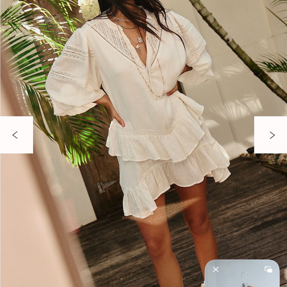 Free People Ruffle Mini Dress - Picture 4 of 6
